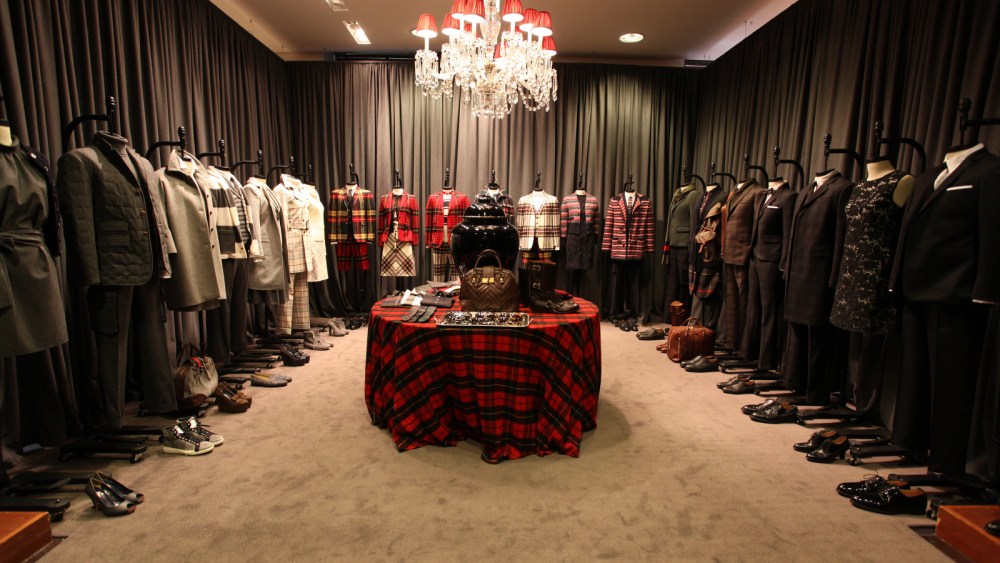 The Brooks Brothers fall 2012 presentation at the flagship store.