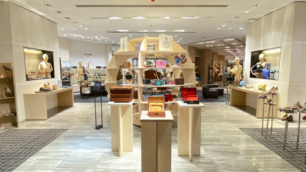 Mark Cross' pop-up at Lane Crawford in Hong Kong.