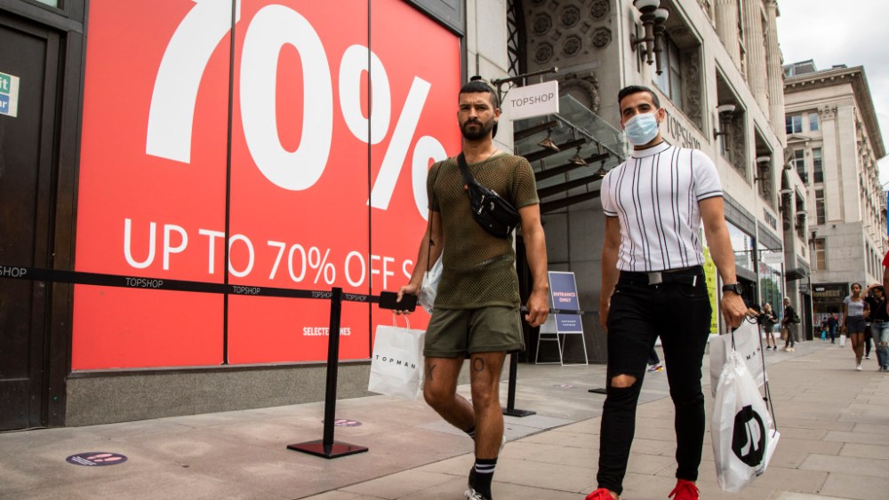 London retail reopens following the Covid-19 closures.