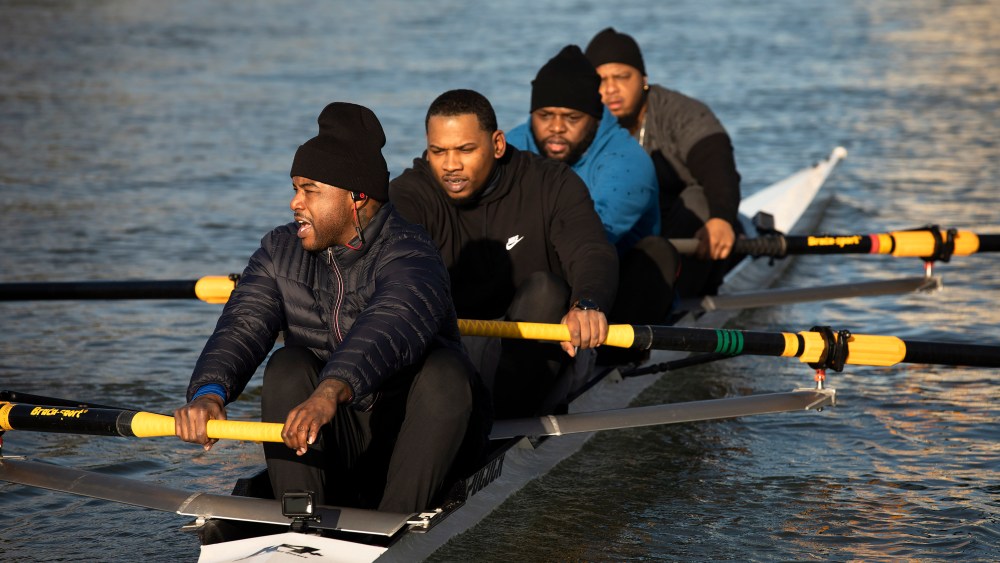 Arshay Cooper and crewmaters in a still from the documentary.