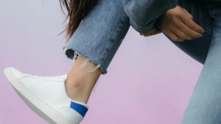 Thousand Fell's circular sneakers are made from sustainably sourced, recyclable materials.