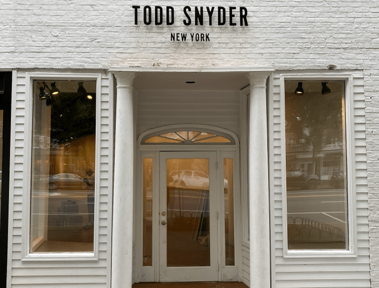 Todd Snyder pop-up in East Hampton