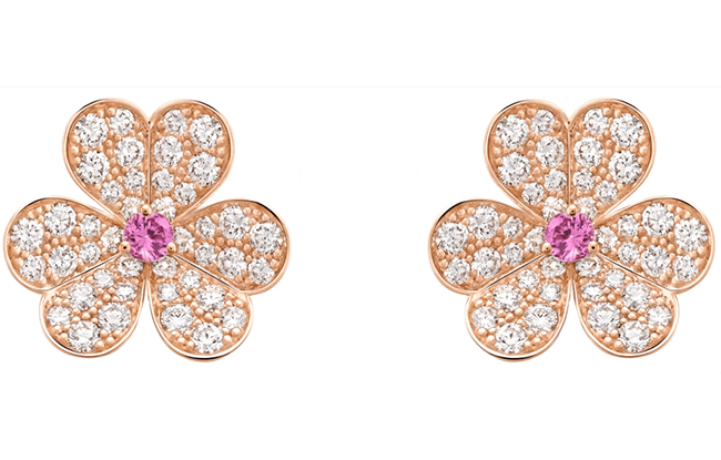 Van Cleef & Arpels' "Frivole" earrings.