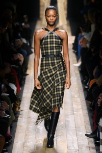ÒCozy can be sexy but still provocative,Ó Kors mused. He made the case with this blanket-plaid pattern on a sexy, fluid dress.