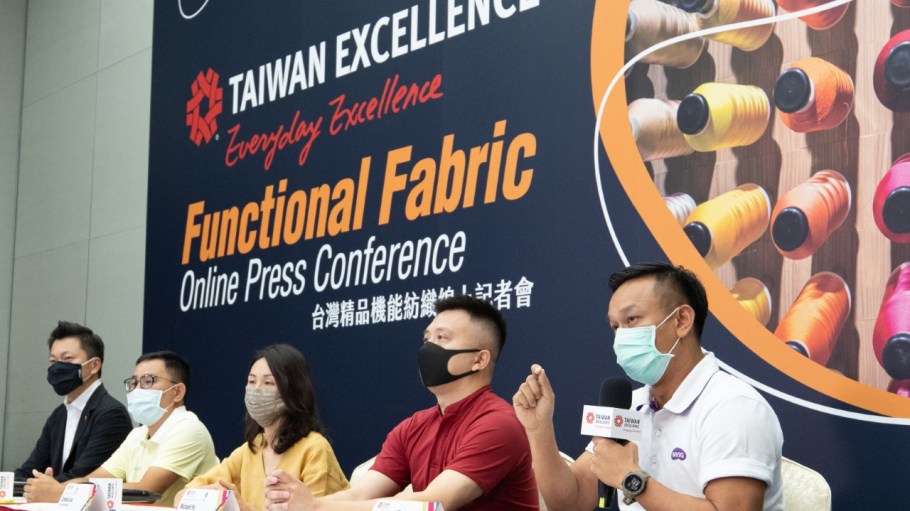 To showcase new functional fibers and eco-friendly solutions, the Taiwan External Trade Development Council (TAITRA) hosted the Taiwan Excellence Functional Fabric Online Press Conference on Aug. 25, featuring five of the industry’s functional fabrics leaders.