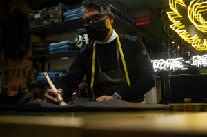 An artisan in The Workshop.