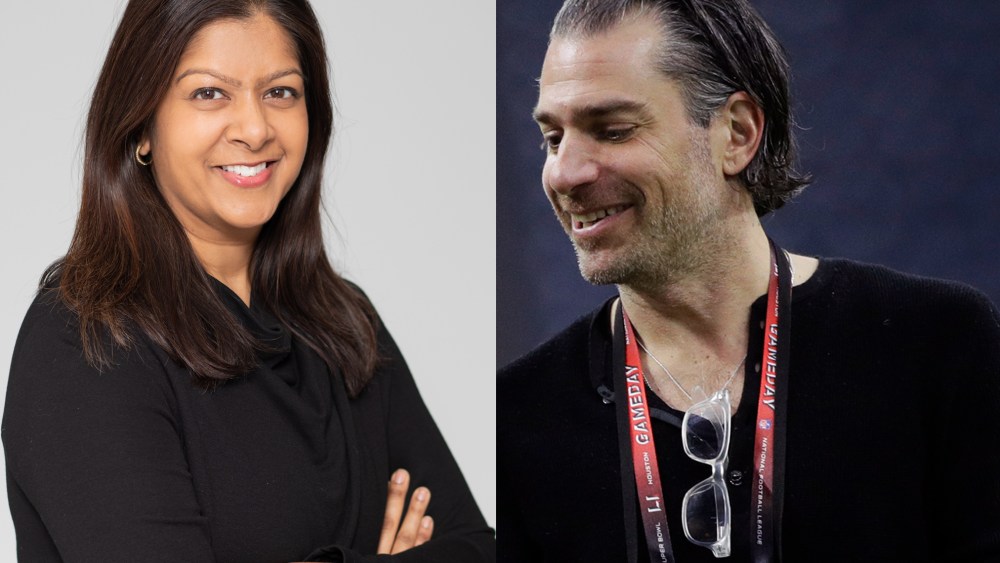 Rachna Shah, left, partner and managing director of KCD, and Christian Carino, head of CAA Fashion.