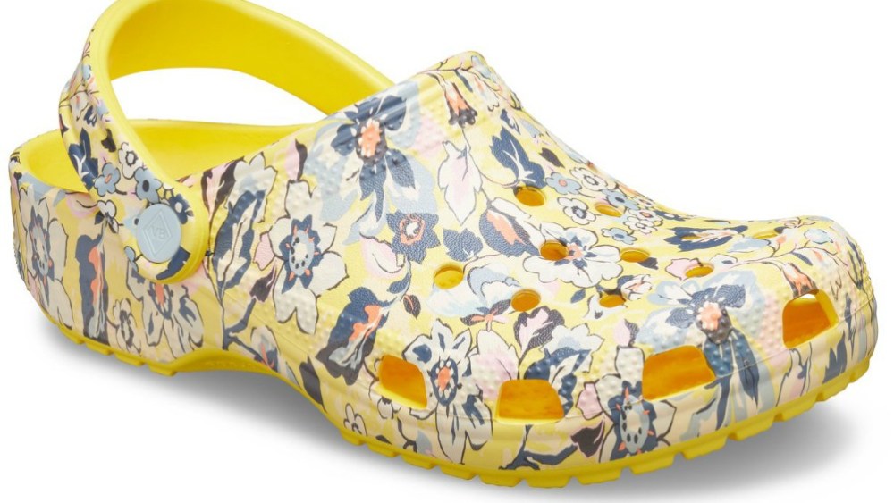 The Vera Bradley + Crocs collection debuted two footwear styles and Jibbitz, to be followed by kids' and work essentials in September.