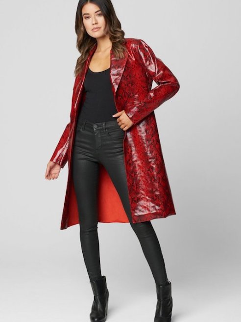 Update your fall wardrobe with leather investment pieces like jackets, dresses and wide-leg trousers from Frye, Free People, Paige and more.