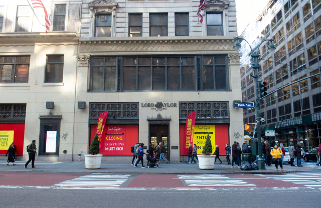 The Lord & Taylor flagship on Fifth Avenue before it closed Jan 2, 2019.