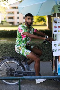 A street style look from Annecy.