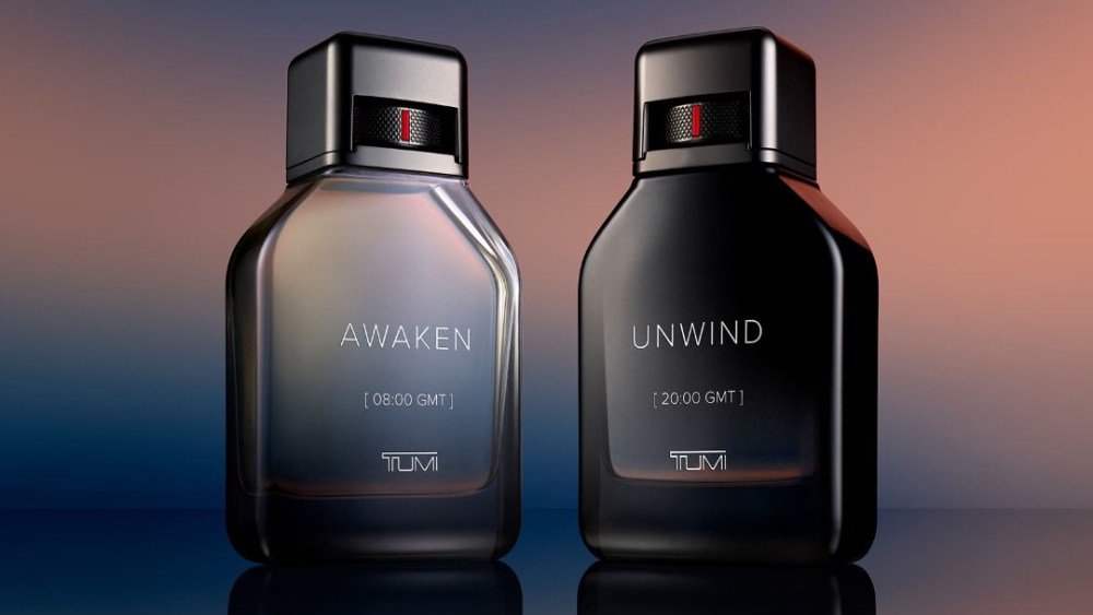 Tumi men’s fragrances Awaken [08:00 GMT] and Unwind [20:00 GMT].