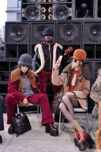 Kendall Jenner and models on the catwalk