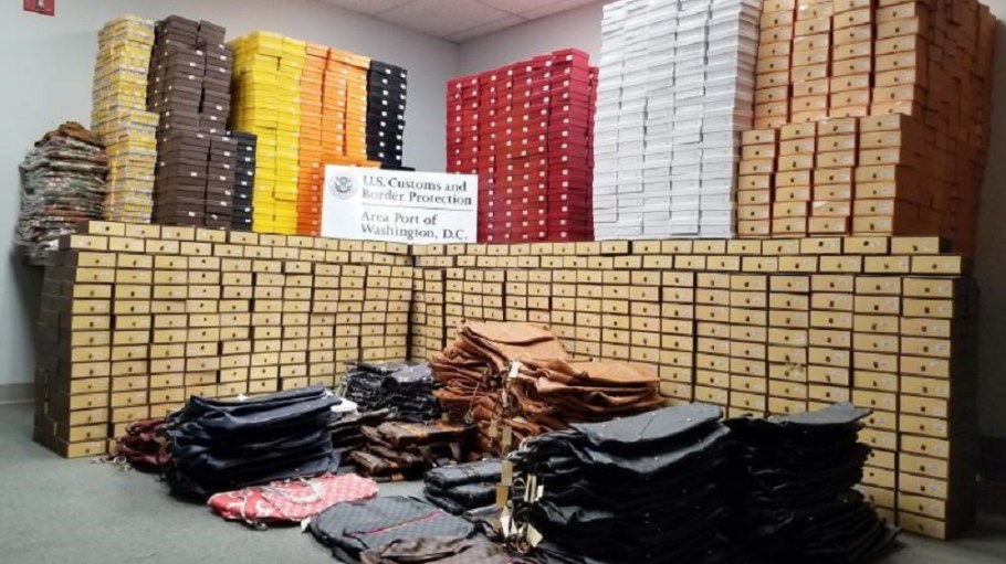 Customs and Border Protection officers at a Washington airport seized nearly $3 million in counterfeit goods and fashion from China.