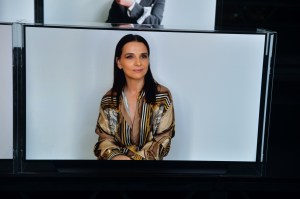 Front row at Balmain RTW Spring 2021.