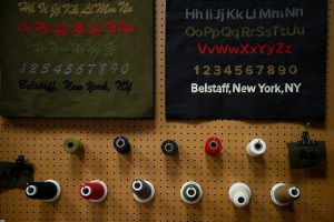 Inside the Belstaff store.