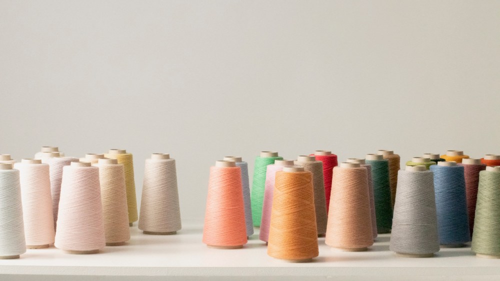 Spools showing the Cariaggi's fall 2021 Bliss range.