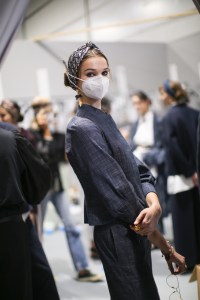 Backstage at Dior RTW Fall 2021, photographed in Paris on September 29th 2020.