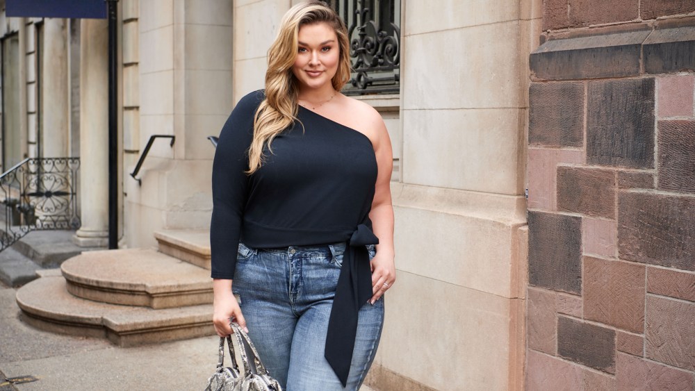 Hunter McGrady in a look from QVC's "All Worthy Hunter McGrady" collection.