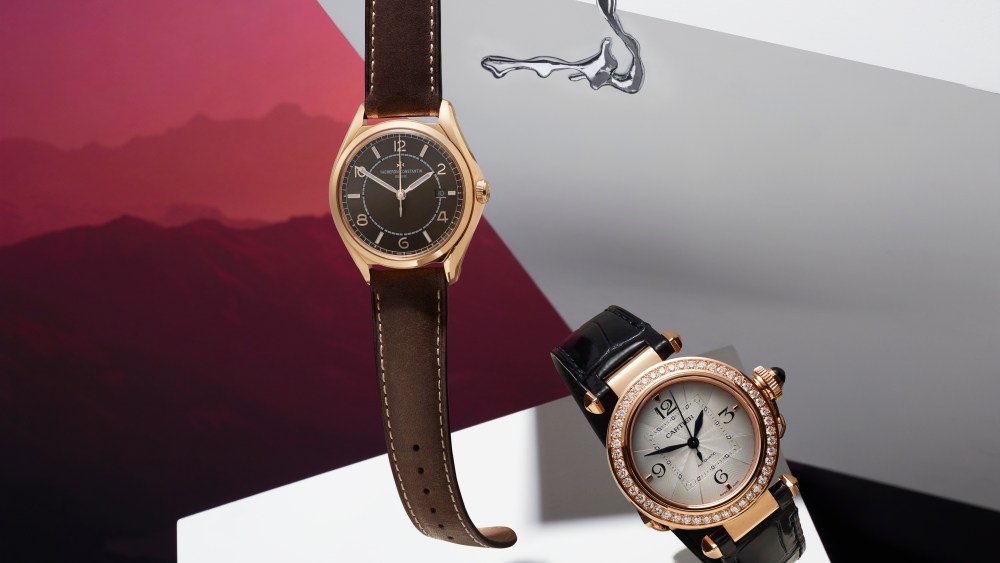 An image from the campaign promoting the Watches & Wonders collaboration with Net-a-porter and Mr Porter.