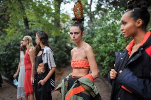 Backstage at Koché RTW Spring 2021