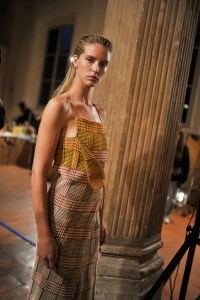 Backstage at Salvatore Ferragamo RTW Spring 2021