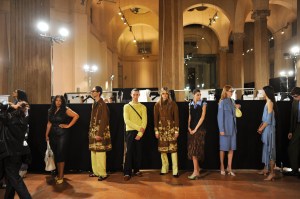 Backstage at Salvatore Ferragamo RTW Spring 2021