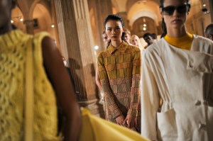 Backstage at Salvatore Ferragamo RTW Spring 2021