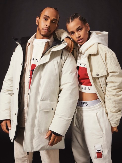 Tommy Hilfiger hosted a livestream event on Tuesday featuring Formula One World Champion Lewis Hamilton to promote its Fall collections.