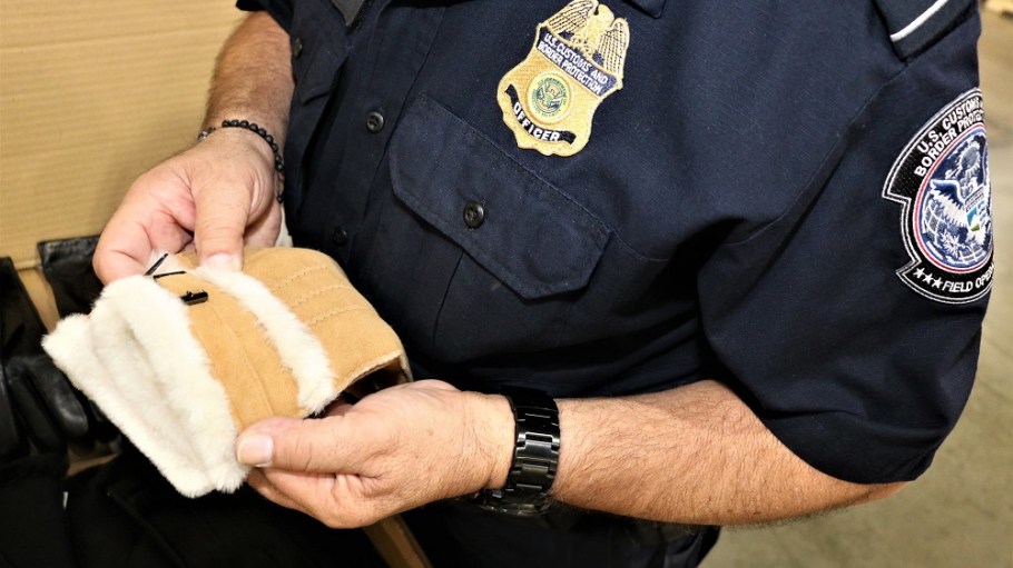 CBP detained a shipment of leather gloves at the Los Angeles/Long Beach Seaport suspected of being made using forced labor in Xinjiang.
