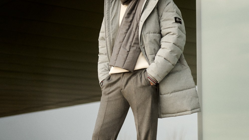 A look from the Tommy x Mercedes-Benz capsule.