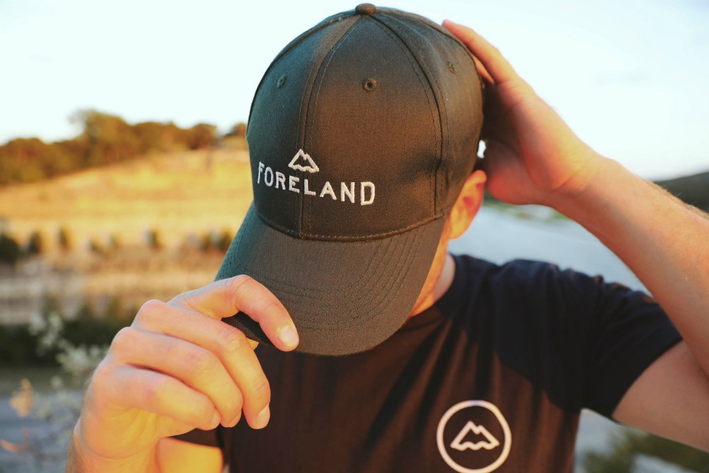 Foreland's sustainable product line includes hats