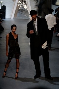 Models on the runway at John Galliano's spring 2006 show.