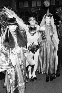 Kenzo attends Loulou Klossowski's Magic City costume ball in Paris, 1978.