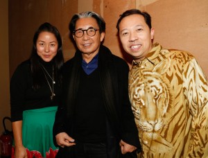 Carol Lim, Kenzo Takada and Humberto Leon at the Kenzo RTW Fall 2019 show.