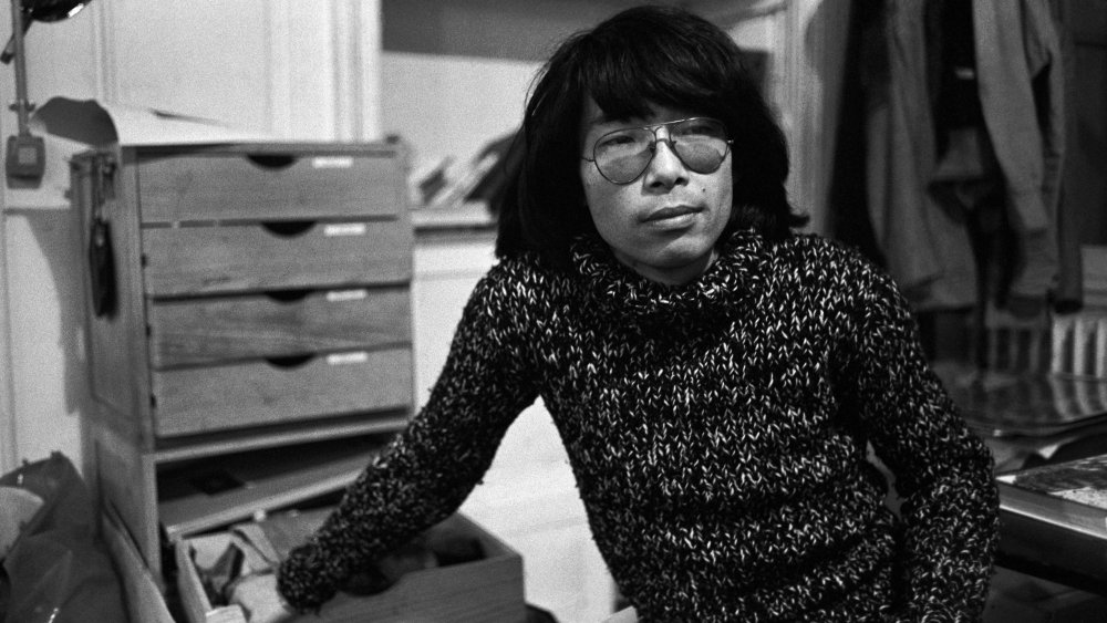 Kenzo Takada in his atelier, 1973.