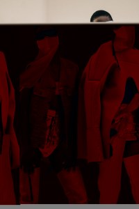 Backstage at Rick Owens' RTW Spring 2021 show.