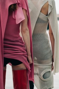 Backstage at Rick Owens' RTW Spring 2021 show.