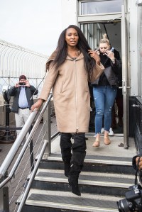 Venus Williams visits the Empire State Building in support of Small Business Saturday. 21 Nov 2018 Pictured: Venus Williams. Photo credit: Joe Russo / MEGA TheMegaAgency.com +1 888 505 6342 (Mega Agency TagID: MEGA311547_029.jpg) [Photo via Mega Agency]