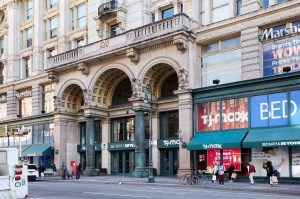 Bed, Bath, and Beyond, T.J.Maxx, and Marshalls in New York City on Black Friday, 2020.