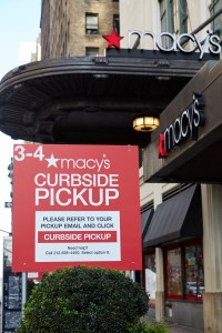 Curbside pickup at Macy’s in New York City on Black Friday, 2020.