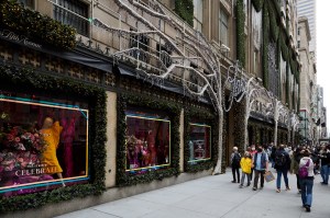 Saks Fifth Avenue in New York City on Black Friday, 2020.