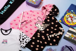 Pieces from Sanrio and Dumbgood’s Hello Kitty Capsule.