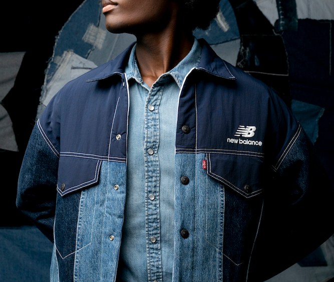 Denim powerhouse Levi’s and footwear favorite New Balance reconnect this fall for a line of co-branded sneakers, Trucker jackets and tees.