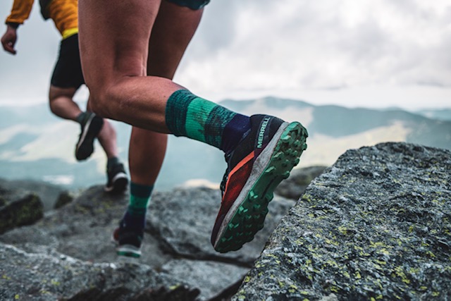 An athletic shoe from Wolverine's Merrell brand.