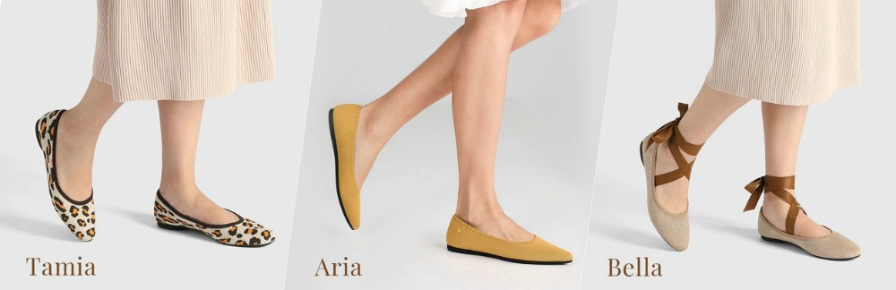 Vivaia's "New Product Testers Wanted" campaign offers participants free flats from its Aria, Tamia and Bella collections