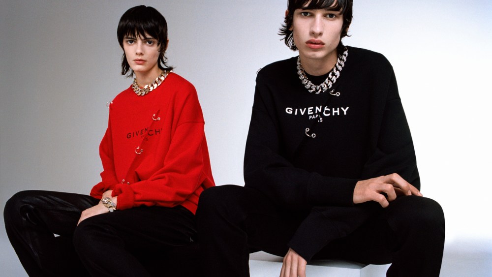 A look from Givenchy's teaser capsule collection by Matthew Williams