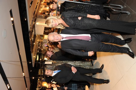 Sir Philip Green and Kate Moss at a Topshop event in 2010.