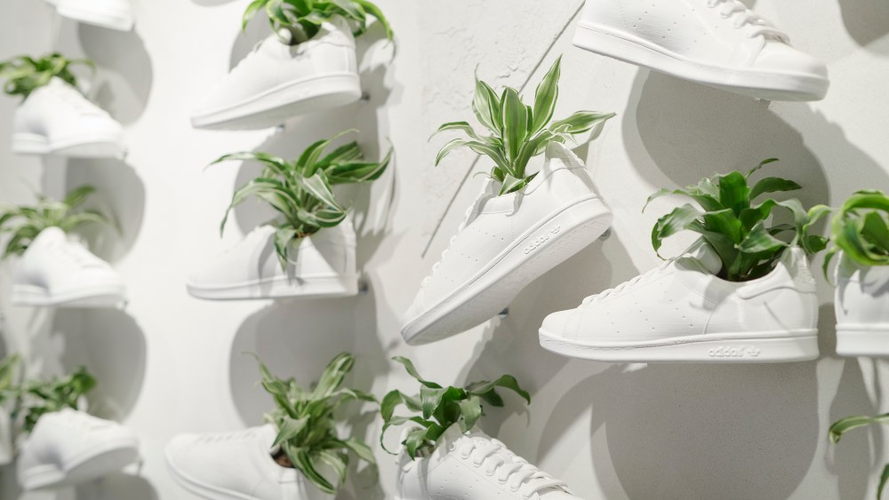 Adidas outlined it sustainability plans, which include using vegan materials, as it did for its Stan Smith rerelease