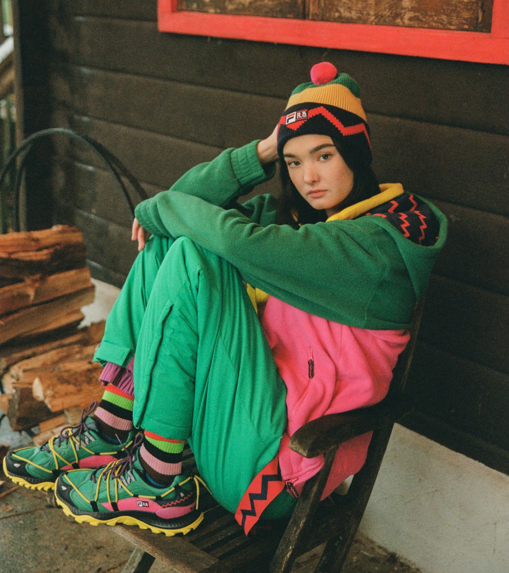 Fila and Rowing Blazers' ski capsule includes two footwear silhouettes, a sneaker and a boot.